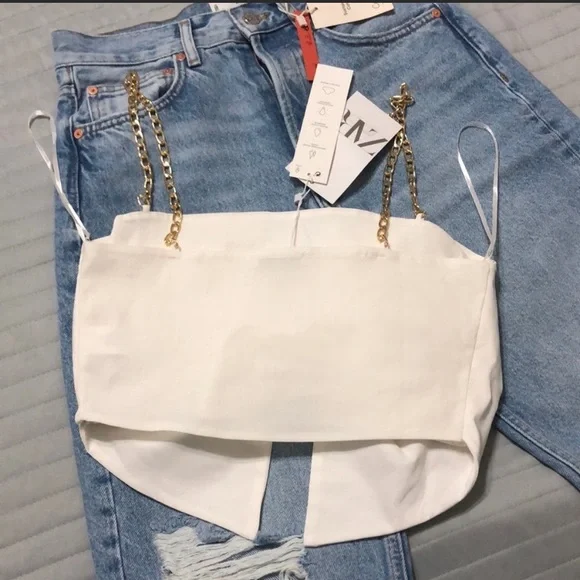 Zara chain strap top - Picture 6 of 11